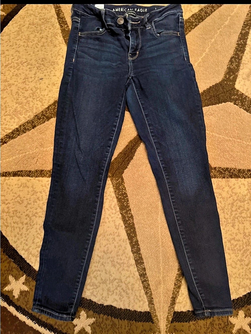 American Eagle Next Level Stretch Skinny Jeans Skinny Jeans in Blue
